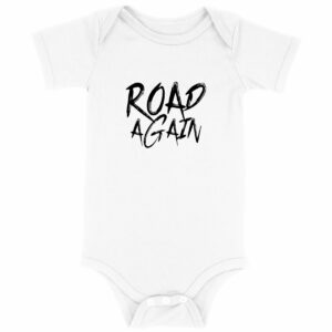 Body bébé blanc, bleu ou rose - coton bio - Road Again