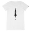 T-shirt Femme blanc Made in France - Sapin