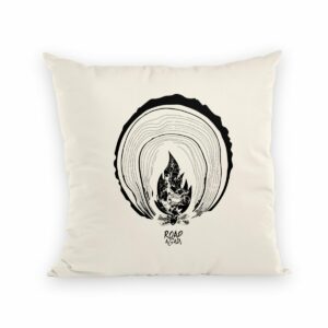 Coussin et housse – commerce équitable – Flamme