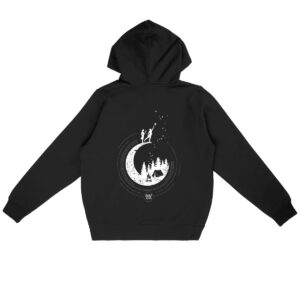 Sweat léger à capuche - bio et polyester recyclé - Lune