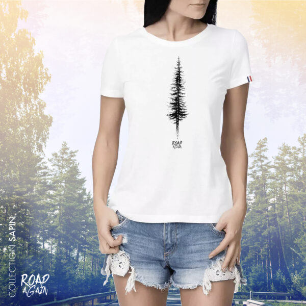 collection sapin : tshirt Made in France pour femme de la marque Road Again