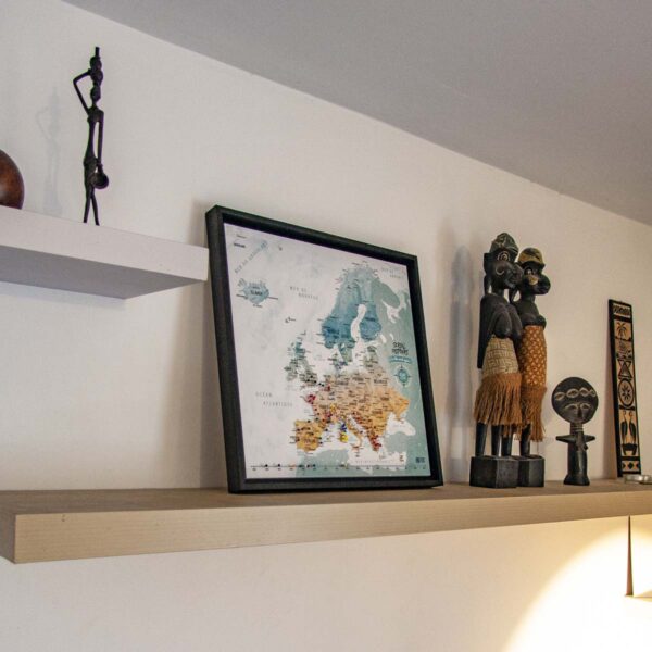 Carte d'Europe épinglable pour décorer votre intérieur Serial Trippers