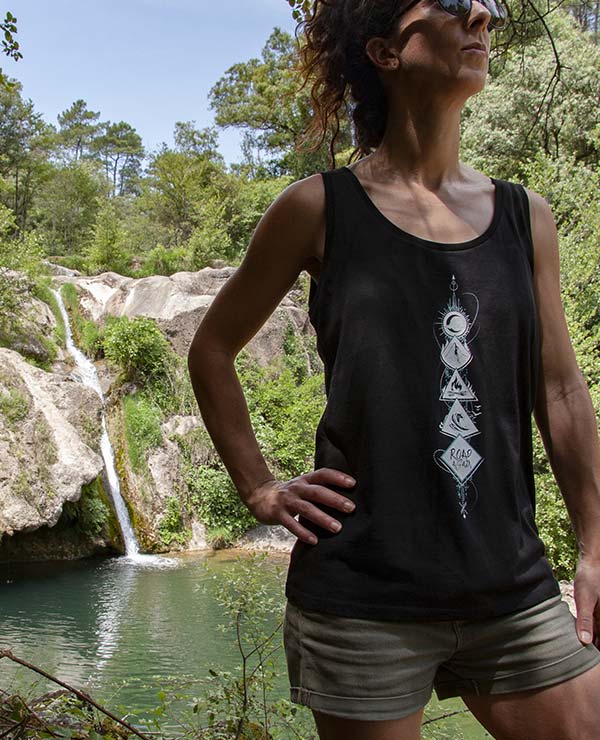 Vêtements bio pour femmes de la marque Road Again - Débardeur 4 éléments