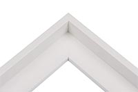 Cadre blanc en bois