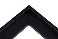 Cadre noir en bois