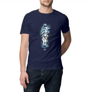 T-shirt homme léger - conversion bio - randonnée - bleue