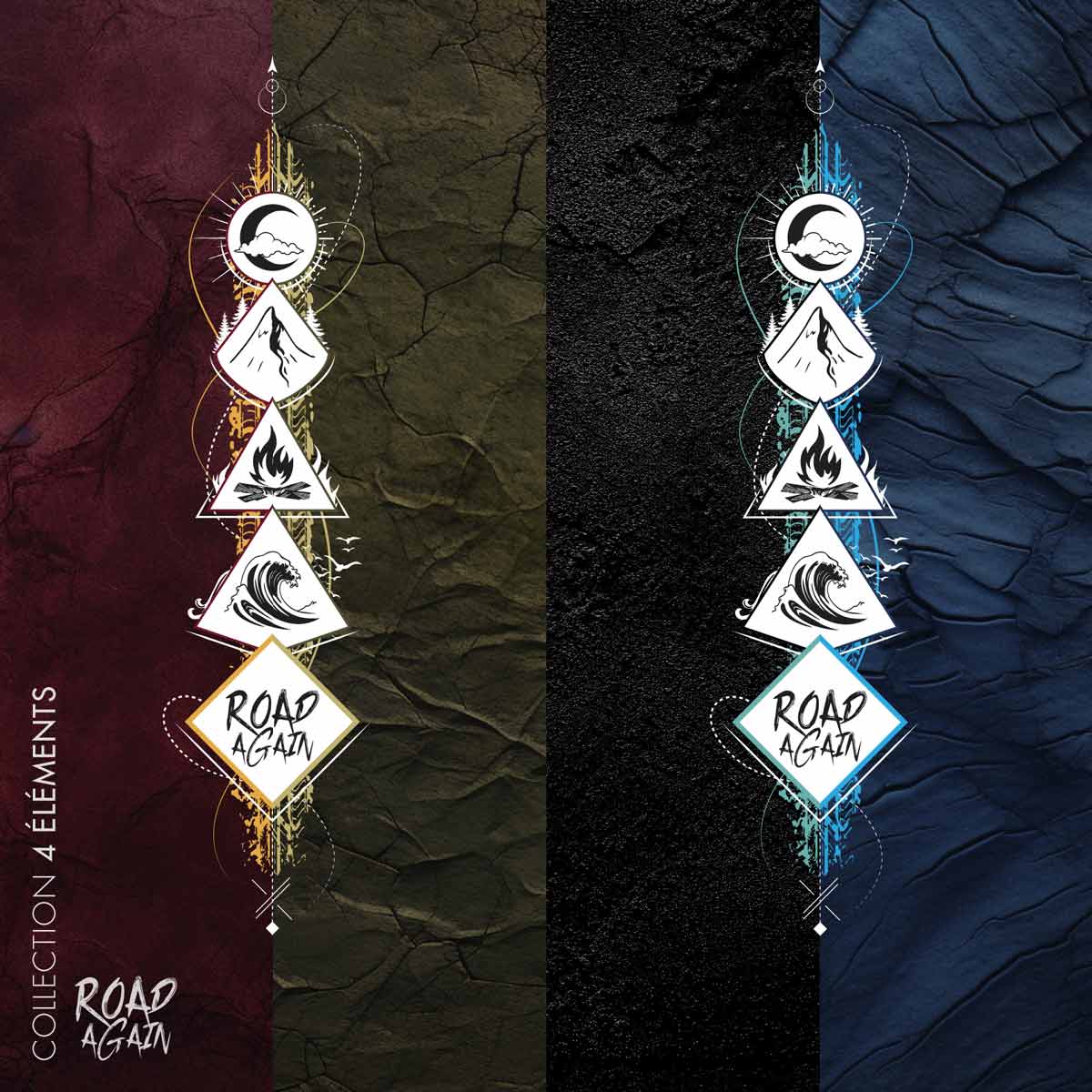 Collection 4 éléments de la marque Road Again