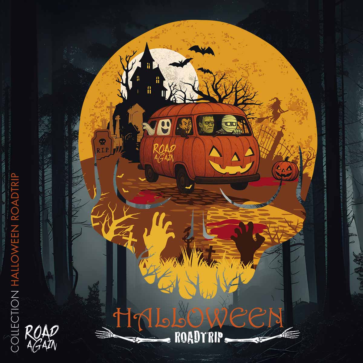 Collection Halloween de la marque Road Again