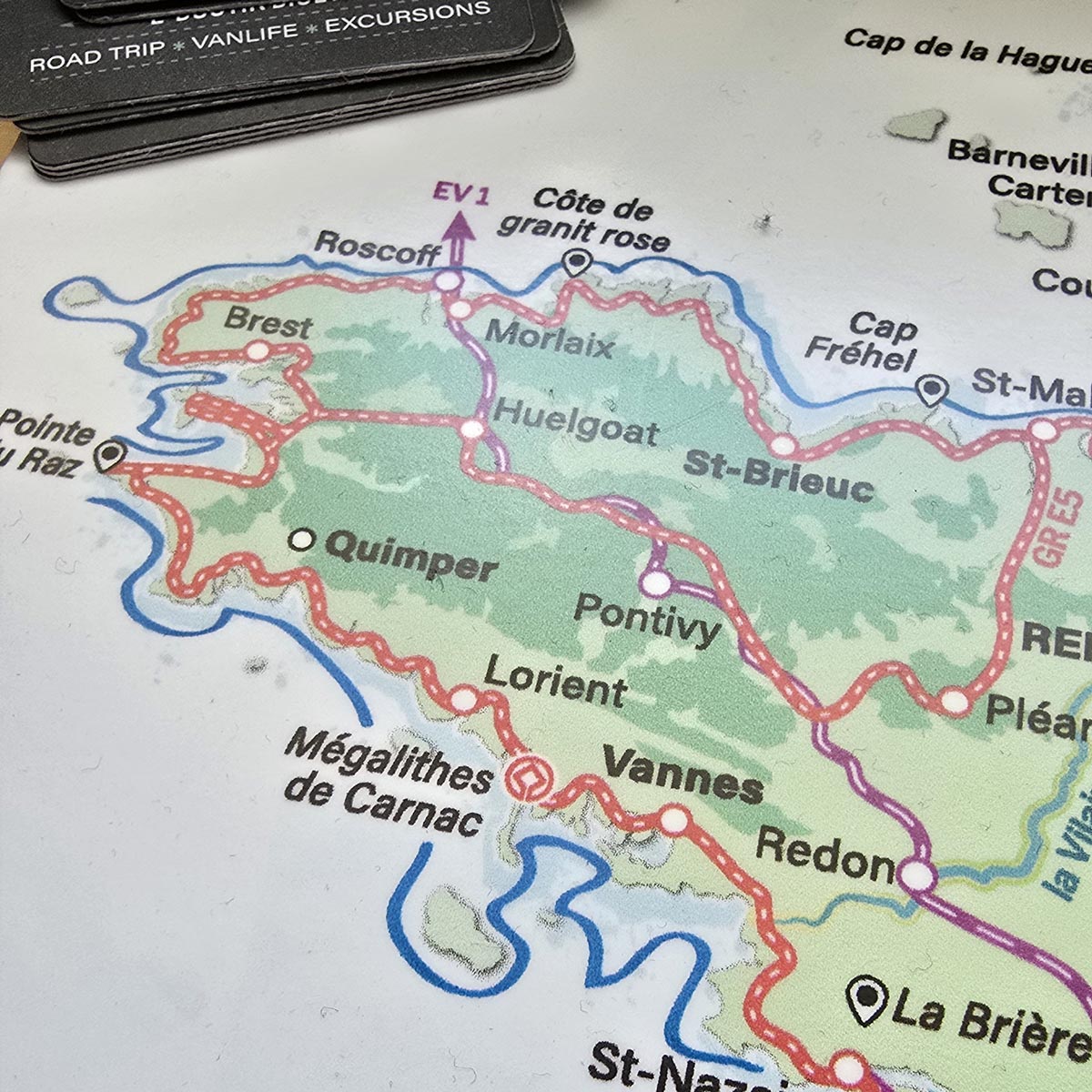 Bretagne à épingler de la carte de France Serial Trippers
