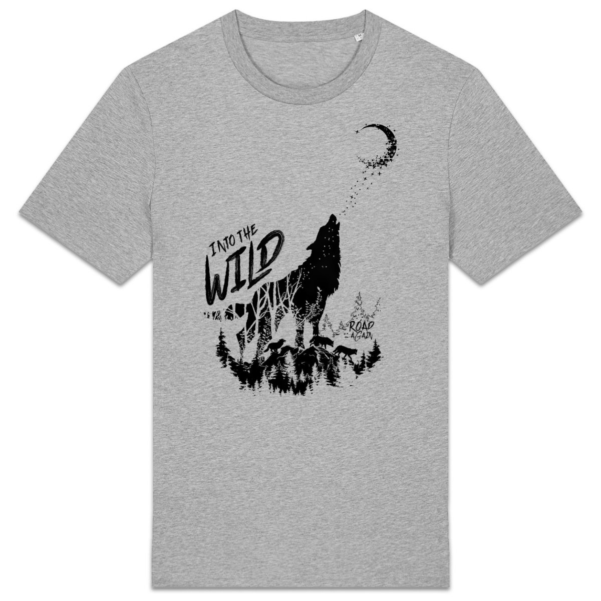 T-shirt Homme épais – coton bio – Loup