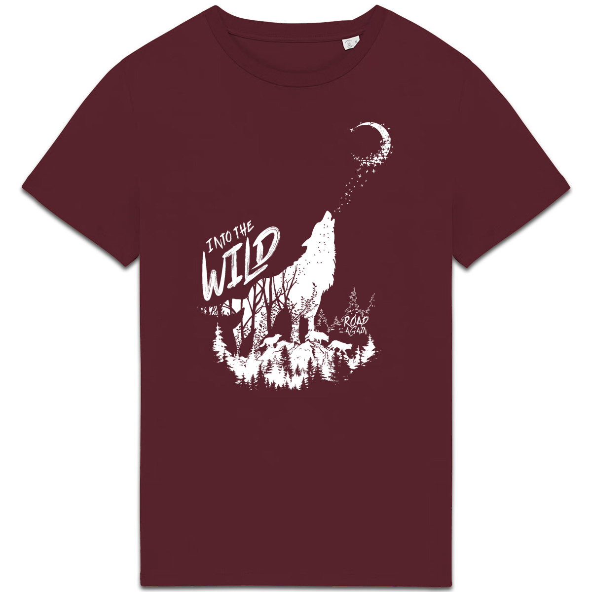 T-shirt Homme épais – coton bio – Loup