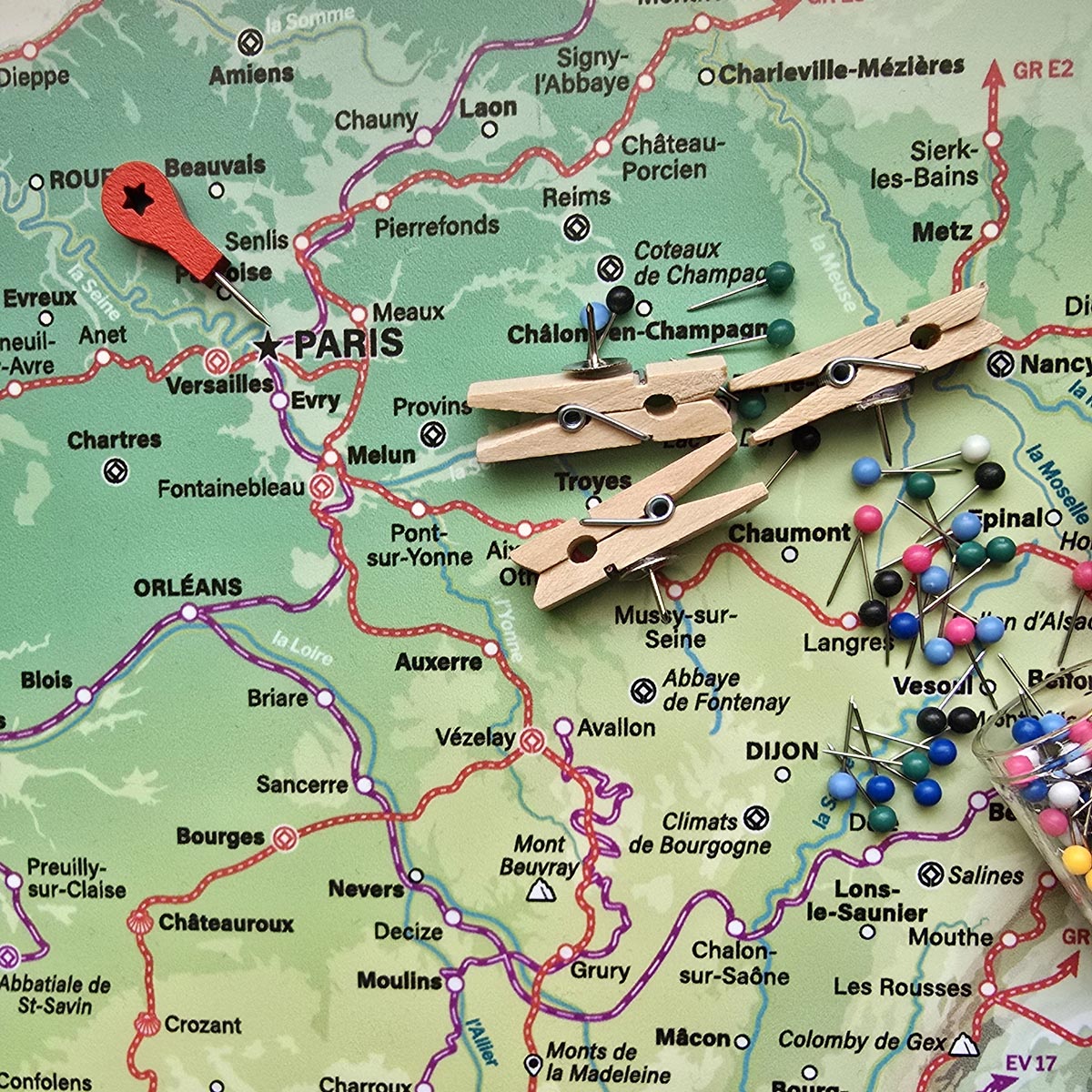 Sites unesco, rando, vélo à épingler sur la carte de France